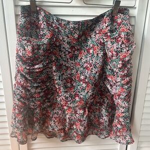 BP Floral Mini Skirt - Pink, Green, White